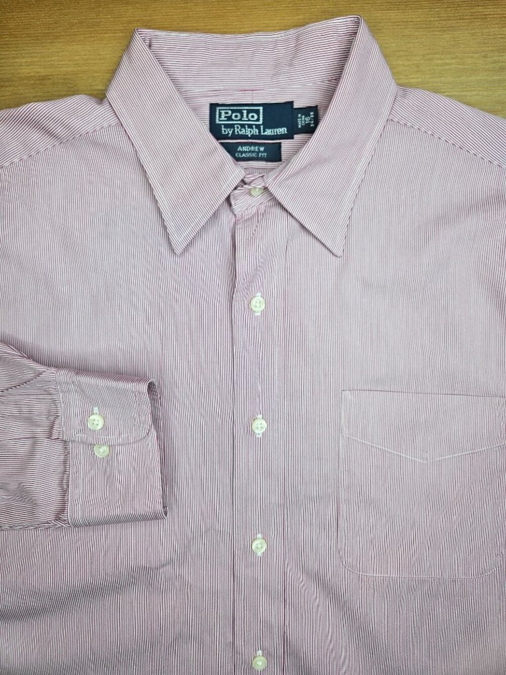 Polo Ralph Lauren Andrew Classic Dress Shirt 16-32/33 Large - Picture 4 of 8
